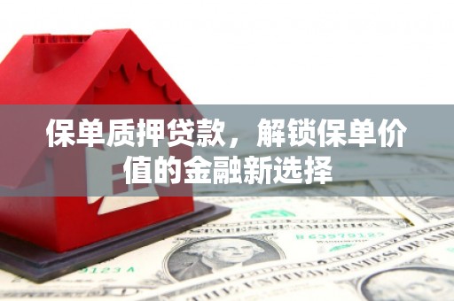 涵江保单质押贷款，解锁保单价值的金融新选择