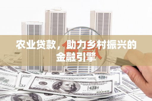 涵江农业贷款，助力乡村振兴的金融引擎