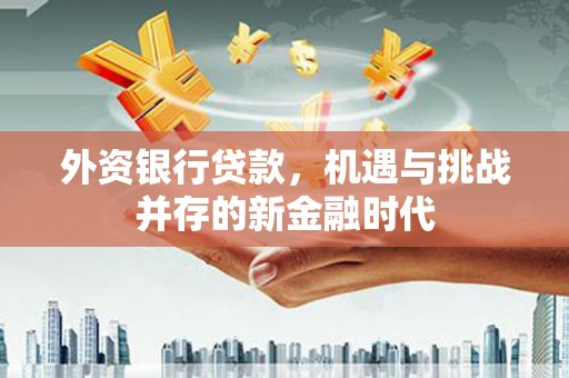 涵江外资银行贷款，机遇与挑战并存的新金融时代