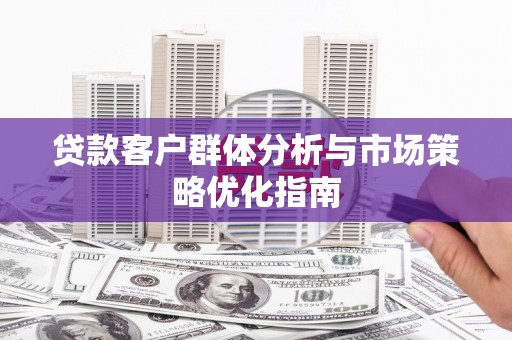 涵江贷款客户群体分析与市场策略优化指南
