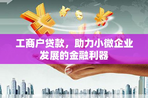涵江工商户贷款，助力小微企业发展的金融利器