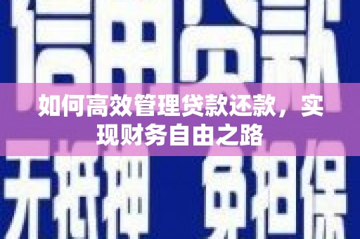 涵江如何高效管理贷款还款，实现财务自由之路