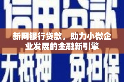 涵江新网银行贷款，助力小微企业发展的金融新引擎