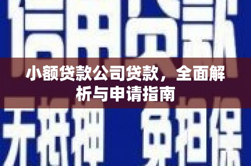 涵江小额贷款公司贷款，全面解析与申请指南