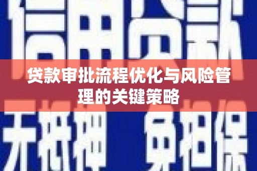 涵江贷款审批流程优化与风险管理的关键策略
