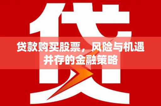 涵江贷款购买股票，风险与机遇并存的金融策略