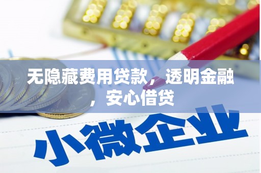 涵江无隐藏费用贷款，透明金融，安心借贷