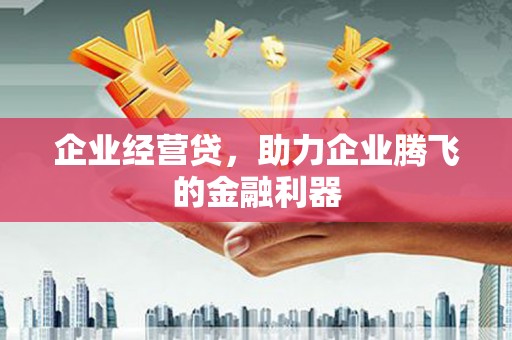 涵江企业经营贷，助力企业腾飞的金融利器