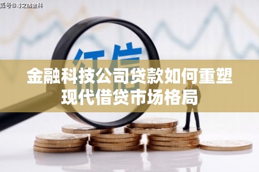 涵江金融科技公司贷款如何重塑现代借贷市场格局