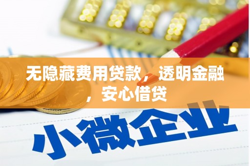 涵江无隐藏费用贷款，透明金融，安心借贷