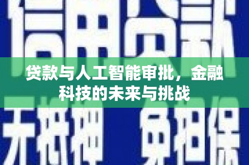涵江贷款与人工智能审批，金融科技的未来与挑战