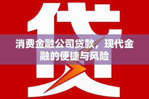 涵江消费金融公司贷款，现代金融的便捷与风险