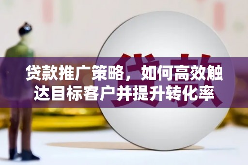 涵江贷款推广策略，如何高效触达目标客户并提升转化率