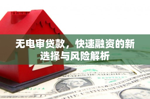 涵江无电审贷款，快速融资的新选择与风险解析