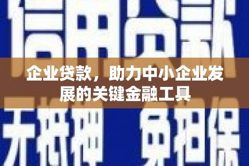 涵江企业贷款，助力中小企业发展的关键金融工具