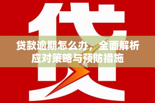 涵江贷款逾期怎么办，全面解析应对策略与预防措施