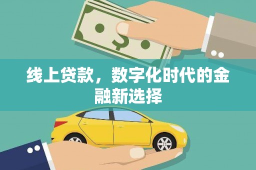 涵江线上贷款，数字化时代的金融新选择
