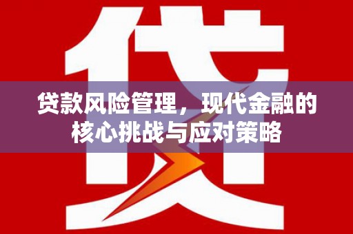涵江贷款风险管理，现代金融的核心挑战与应对策略