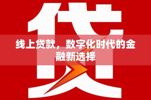 涵江线上贷款，数字化时代的金融新选择