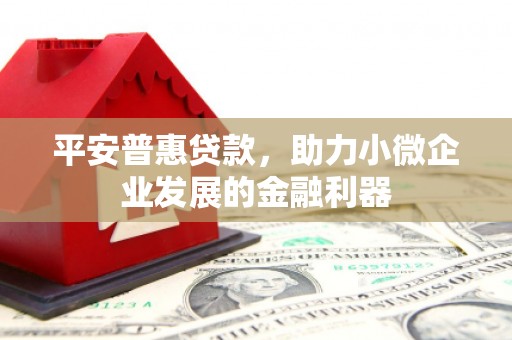 涵江平安普惠贷款，助力小微企业发展的金融利器