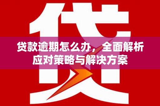 涵江贷款逾期怎么办，全面解析应对策略与解决方案