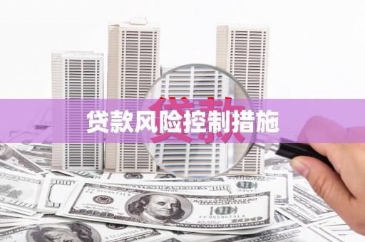 涵江贷款风险控制措施