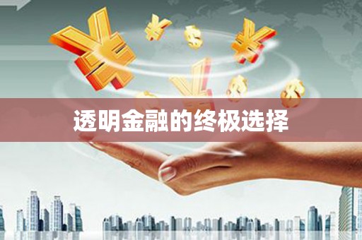涵江透明金融的终极选择