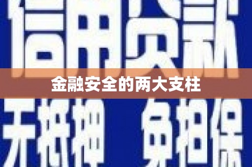 涵江金融安全的两大支柱