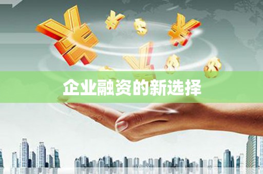 涵江企业融资的新选择