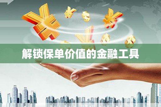 涵江解锁保单价值的金融工具