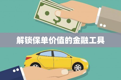 涵江解锁保单价值的金融工具